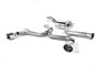 Ford Focus MK2 ST 225 - Non-Resonated (Louder) Cat-Back Race Exhaust System with Polished GT-100 Trims