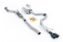VW Jetta MK6 GLI 2.0T TSI - Resonated (Quieter) Turbo-Back Exhaust System with Hi-Flow Sports Catalyst & Twin Cerakote Black