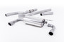 BMW 4 Series F32 428i Auto - Non-Resonated (Quieter) Cat-Back Exhaust System with Titanium Trims (For 435i M Sport Valance)