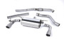 Non-Resonated (Louder) Race Cat-Back Exhaust System with Titanium Tips