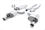 Ford Mustang 5.0 V8 GT (Fastback) - Resonated (Quieter) Cat-Back Exhaust System with Polished GT-100 Trims