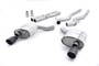 Ford Mustang 5.0 V8 GT (Fastback) - Non-Resonated (Louder) Cat-Back Exhaust System with Black GT-100 Trims