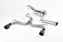 Ford Focus MK2 ST 225 - Non-Resonated (Louder) Cat-Back Race Exhaust System with Cerakote Black GT-100 Trims