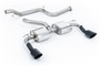 Ford Focus MK2 RS - Non-Resonated (Louder) Cat-Back Exhaust System with Cerakote Black Trims