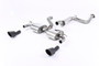 Ford Focus MK2 RS - Resonated (Quieter) Cat-Back Exhaust System with Cerakote Black Trims