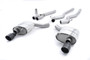 Ford Mustang 2.3 (S550 Fastback) - Non-Resonated (Louder) Cat-Back Exhaust System with GT-100 Cerakote Black Trims