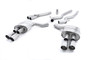 Ford Mustang 2.3 (S550 Fastback) - Non-Resonated (Louder) Cat-Back Exhaust System with GT-90 Polished Trims (For Roush