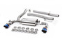 Ford Focus MK3 RS - Non-Resonated (Louder) Cat-Back Exhaust System with Burnt Titanium GT-115 Trims
