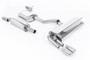 Seat Leon FR 1.8 TSI 180ps - Resonated (Quieter) Cat-Back Exhaust System with Polished GT-80 Trims