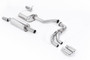 Seat Leon FR 1.8 TSI 180ps - Road+ (Part-Resonated) Cat-Back Exhaust System with Polished GT-80 Trims