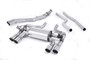 BMW F87 M2 - Cat-Back Exhaust System with Polished GT-90 Trims
