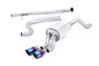 Ford Fiesta MK7/7.5 Ecoboost 1.0T - Non-Resonated (Louder) Cat-Back Exhaust System with Burnt Titanium Tips