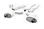 Ford Mustang 5.0 V8 GT (Fastback) - Non-Resonated (Louder) Cat-Back Exhaust System with Burnt Titanium GT-100 Trims