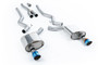 Ford Mustang 2.3 (S550 Fastback) - Non-Resonated (Louder) Cat-Back Exhaust System with GT-100 Burnt Titanium Trims