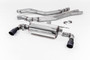 Non-Resonated (Louder) Race Cat-Back Exhaust System with Cerakote Black GT-90 Trims