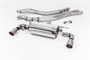 Non-Resonated (Louder) Race Cat-Back Exhaust System with Titanium GT-90 Trims