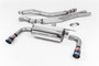 Resonated (Quieter) Cat-Back Exhaust System with Burnt Titanium GT-90 Trims