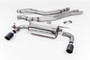 Non-Resonated (Louder) Race Cat-Back Exhaust System with Carbon Jet 90 Trims