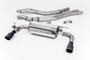 Non-Resonated (Louder) Race Cat-Back Exhaust System with Cerakote Black GT-90 Trims
