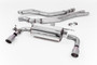 Non-Resonated (Louder) Race Cat-Back Exhaust System with Titanium GT-90 Trims