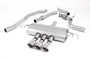 Honda Civic FK8 Type R - Non-Resonated (Louder) Cat-Back Exhaust System with 3 x Polished GT-100 Trims