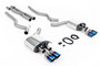 Ford Mustang 5.0 V8 GT (Fastback) - Valved Cat-Back Exhaust System with Quad Burnt Titanium GT-90 Trims
