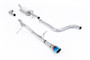 Ford Fiesta MK8 1.0T ST Line (Non GPF Models) - Non-Resonated (Louder) Cat-Back Exhaust System with GT-90 Burnt Titanium Trim