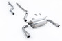 BMW F30 320i M Sport - Race Non-Resonated (Loudest) Cat-Back Exhaust System with Titanium GT-90 Trims (For M340i Valance)