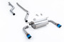 BMW F30 320i M Sport - Race Non-Resonated (Loudest) Cat-Back Exhaust System (For M340i Valance) with Burnt Titanium GT-90