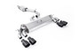 Audi S3 8V.2 - Resonated (Quieter) GPF/OPF-Back Exhaust System with Quad Round Cerakote Black Tips