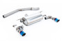 Non-Resonated (Louder) GPF/OPF-Back Exhaust System with Burnt Titanium GT-90 Trims