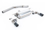 Non-Resonated (Louder) GPF/OPF-Back Exhaust System with  Carbon Fibre Jet-90 Trims