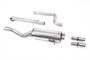 Ford Fiesta MK7 ST 1.6 - Non-Resonated (Louder) Cat-Back Exhaust System with with GT-80 Polished Trims