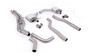 Audi RS6/RS7 C8 - Non Resonated Cat Back System (Twin 80mm) with Cerakote Black Oval Trims - Louder - (OE Requires Cutting)