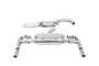 Audi RS3 8V - 80MM Resonated (Quieter) Cat-Back Exhaust System with Cerakote Black Trims