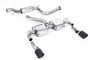 Ford Focus MK2 RS - Resonated (Quieter) Cat-Back Exhaust System with Jet-115 Carbon Trims