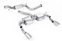 Ford Focus MK2 RS - Resonated (Quieter) Cat-Back Exhaust System with GT-115 Titanium Trims