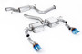 Ford Focus MK2 RS - Resonated (Quieter) Cat-Back Exhaust System with GT-115 Burnt Titanium Trims