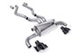 BMW G20/21 M340i & G22 M440i - OPF Back Exhaust System with Quad Black GT-100 Black Trims