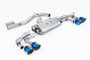 Audi S3 8Y Sportback GPF models - 80mm Non-Resonated (Louder) Cat-Back Exhaust System with Burnt Titanium Trims
