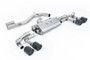 Audi S3 8Y Sportback GPF models - 80mm Non-Resonated (Louder) Cat-Back Exhaust System with Carbon Trims