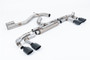 Audi S3 8Y Sportback GPF models - 'Race' 80mm Non-Resonated (Loudest) Cat-Back Exhaust System with Cerakote Oval Trims