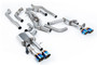 Audi S8 D5 V8 - Non-Resonated (Louder) OPF-Back Exhaust System with GT-115 Burnt Titanium Trims