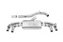 VW Golf R MK8/MK8.5 - 80MM Non-Resonated (Louder) OPF Back Exhaust System with Cerakote Black GT-115 Trims