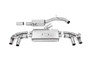 VW Golf R MK8/MK8.5 - 80MM Resonated (Quieter) OPF Back Exhaust System with Burnt Titanium GT-115 Trims