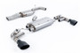 Audi TTRS MK3 Quattro - 80mm Resonated (Quieter) Cat-Back Exhaust System with Cerakote Black Trims