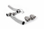 Ford Fiesta MK8 1.0T ST Line (Dual Outlets) - Upgrade Kit for Existing Milltek Cat Back Systems with Brushed Titanium GT-100
