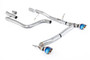 Ford Fiesta MK8 1.0T ST Line (GPF Models) Dual Outlets - Non-Resonated (Louder) GPF/OPF Back with Burnt/Blue Titanium GT-100