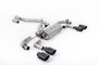 VW Golf R Mk7.5 - 80mm / 3.15 inch Valved Non Resonated (Louder) Race System with Cerakote Black Oval Tips