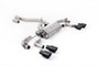 VW Golf R Mk7.5 - 80mm / 3.15 inch Valved Non Resonated (Louder) Race System with Cerakote Black GT-100 Round Tips